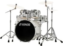 AQ1 Stage 5-Piece Drum Set With 22″ Bass Drum & Hardware, Piano Black