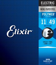 Polyweb Coated Electric Guitar String Set .011-.049