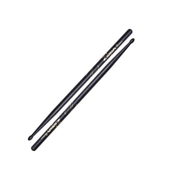 5B Wood Tip Hickory Drumsticks, Black