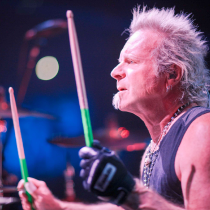 Joey Kramer Artist Series Wood Tip Hickory Drumsticks with Green DIP