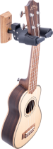 Upgraded Auto Grip System Guitar Hanger, Wood Base, Short Arm