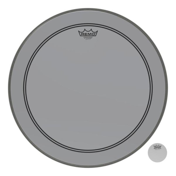 Powerstroke 3 Colortone Bass Drum Head 20" - Smoke