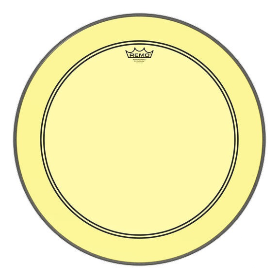 Powerstroke P3 Colortone Batter Bass Drum Head, Yellow 18-inch