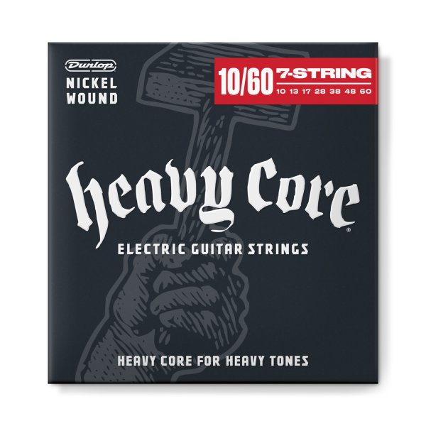 Heavy Core 7-string Electric Guitar Strings (10-60)