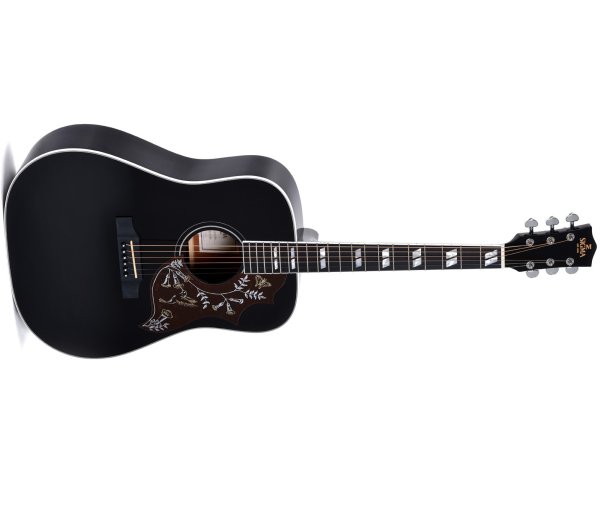 SG Series Dreadnought Acoustic Guitar With Case, Polished Gloss with Black Finish