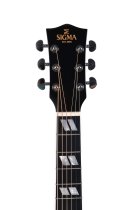 SG Series Dreadnought Acoustic Guitar With Case, Polished Gloss with Black Finish