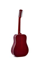 SG Series Dreadnought 12-String Acoustic-Electric Guitar With Case, Polished Gloss with Vintage Cherry Sunburst