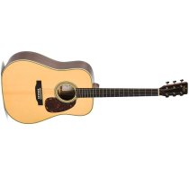 Dreadnought Acoustic Guitar Solid Spruce Top with Case, Natural