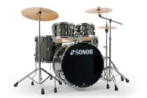 AQX Stage 5-piece Drum Shell Pack, Black Midnight Sparkle