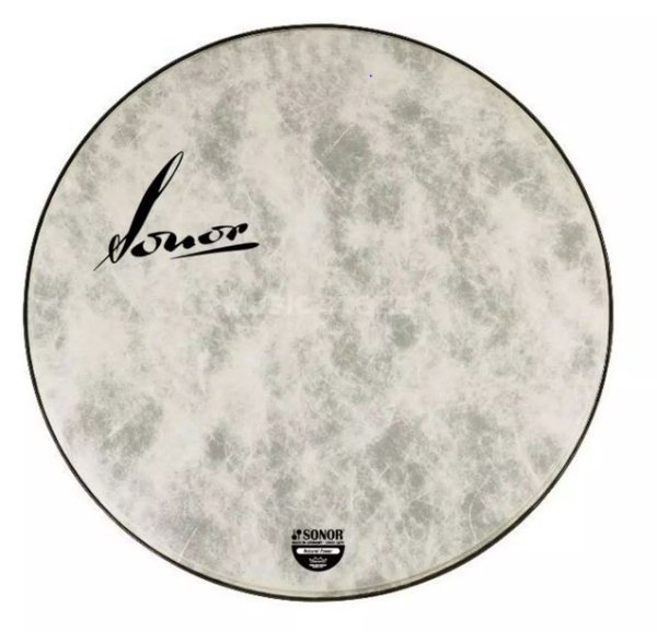 22" Natural Power Bass Drum Fell Vintage Drumhead