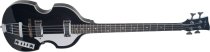 Violin-Style 4-String Semi-Hollow Body Electric Bass, Black