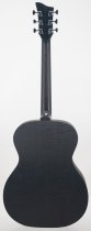 Full-Size Folk HPL Acoustic Guitar, Quilted Satin Black