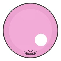 22″ Powerstroke P3 Colortone Pink Bass Drumhead with 5″ Offset Hole