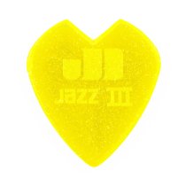 Kirk Hammett Jazz III Pick Yellow Glitter (6-Pack)