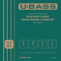 Nickel With Steel Core Solid Body U-bass Round Wound 4-string Set