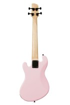 Solid Body 4-String Fretted U-BASS With Gig Bag, Pale Pink