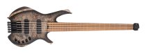Space 5 Artisan Series Headless 5-String Electric Bass With Bag, Star Dust Black