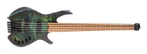 Space 5 Artisan Series Headless 5-String Electric Bass With Bag, Star Dust Green