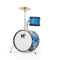 3-Piece Junior Drum Set Complete With Throne, Blue Sparkle Finish