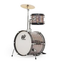 3-Piece Junior Drum Set Complete With Throne, Prismatic Finish