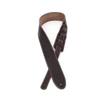 2.25″ Leather Strap with Hot Press Design, Brown