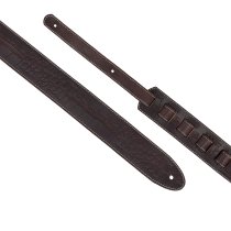 2.25" Leather Strap with Hot Press Design, Brown