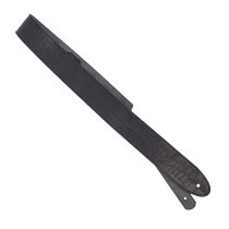 2.25" Leather Strap with Hot Press Design, Black