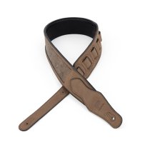 2.5" Leather Padded Strap, Brown Cork