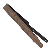 2.5" Leather Padded Strap, Brown Cork