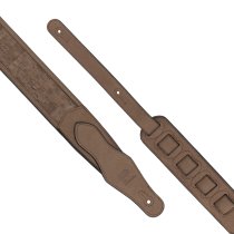 2.5" Leather Padded Strap, Brown Cork