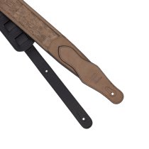 2.5" Leather Padded Strap, Brown Cork