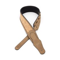 2.5″ Leather Padded Strap, Tan Cork