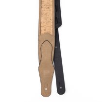 2.5" Leather Padded Strap, Tan Cork