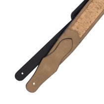 2.5" Leather Padded Strap, Tan Cork