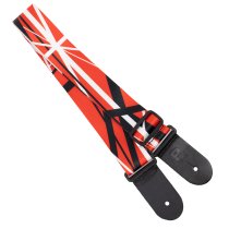 Terylene, Red Black White Stripe Printed Strap