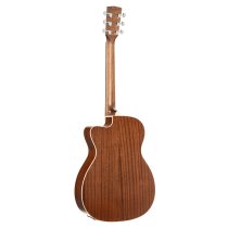 Luce Series OM body Acoustic Guitar, Black Satin
