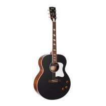 Jumbo-Sized Acoustic-Electric Guitar - Vintage Black Matte
