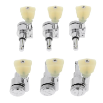 Locking Ratio Calibrated Machine Heads for Gibson & PRS Guitars, 3x3 Configuration, Chrome