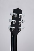 Pro Series Dreadnought Acoustic Electric Guitar With Case, Black