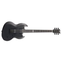 Solid-Body Baritone Electric Guitar, Viper Charcoal Metallic Satin