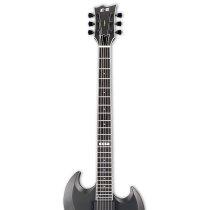 Solid-Body Baritone Electric Guitar, Viper Charcoal Metallic Satin