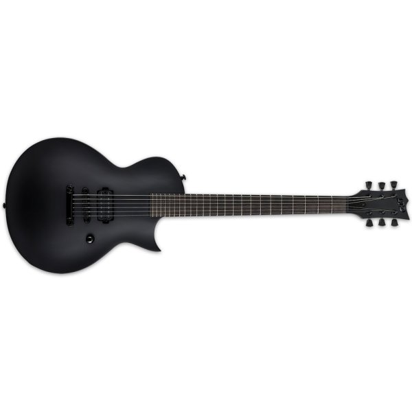 Ec-black Metal Electric Guitar, Black Satin