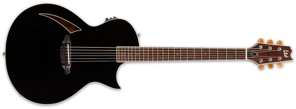 Acoustic-Electric Guitar with Spruce Top and Fishman SONICORE Pickup, Black