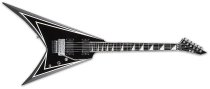 E-II SV Solid-Body Electric Guitar, Black With White Stripe