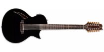 Thinline Series TL-12 12-String Acoustic/Electric Guitar, Black