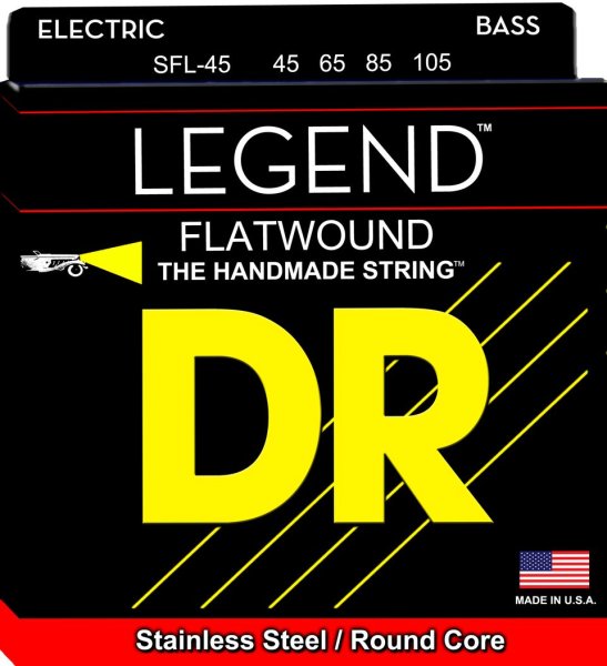Legend Flatwound Bass Strings, Medium Short Scale (45-105)