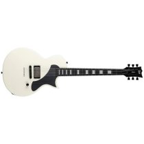 LTD Deluxe Flat Top 6-String Electric Guitar, Olympic White