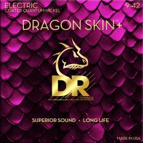 DRAGON SKIN+ Coated Quantum Nickel Electric Guitar Strings, Light (9-42)