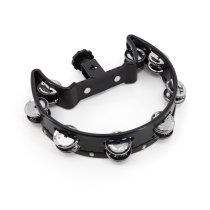 Drum Set Tambourine, Black Cutaway