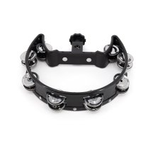 Drum Set Tambourine, Black Cutaway